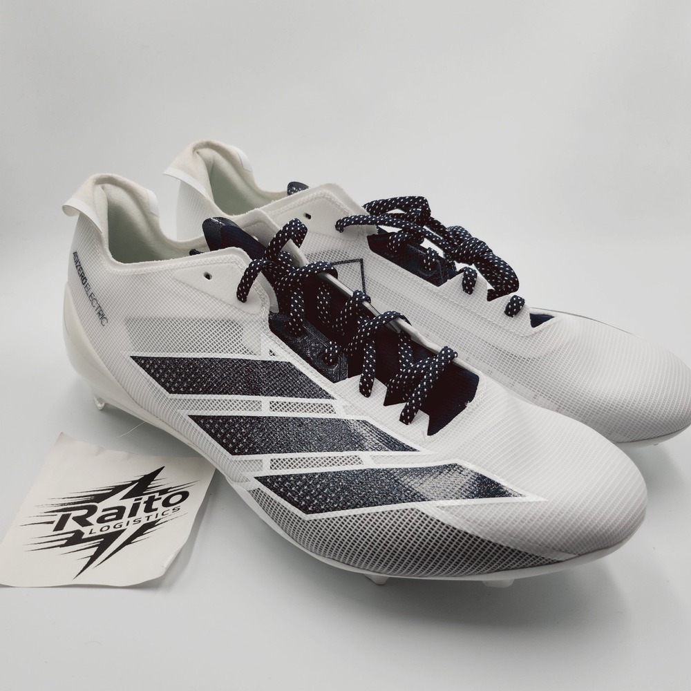 Mens Size 13 Adidas Cleats Adizero Electric II Cloud White Team Navy Blue IE6290